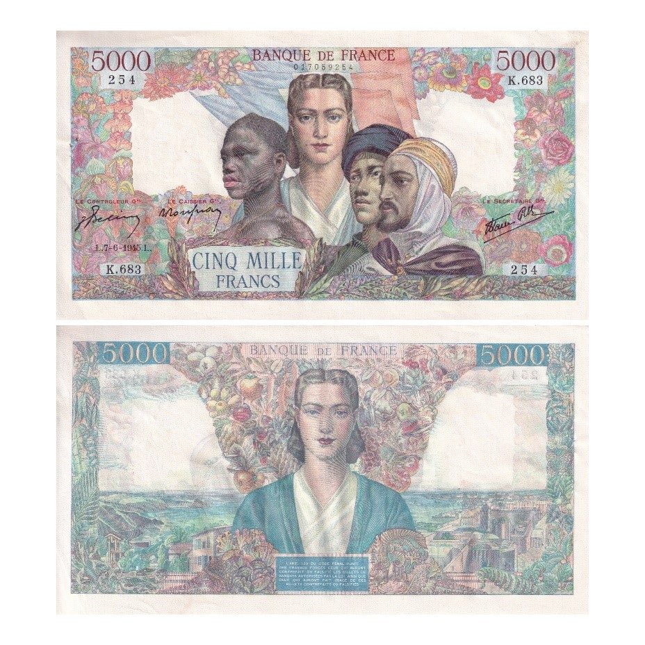 Réplique de billets de banque coloniaux A, B et pièce de monnaie coloniale  et billet de banque : : Jeux et Jouets